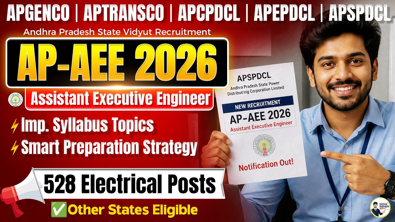 APGENCO APTRANSCO APCPDCL APEPDCL APSPDCL AEE 2026 Recruitment | Eligibility, Syllabus & Strategy