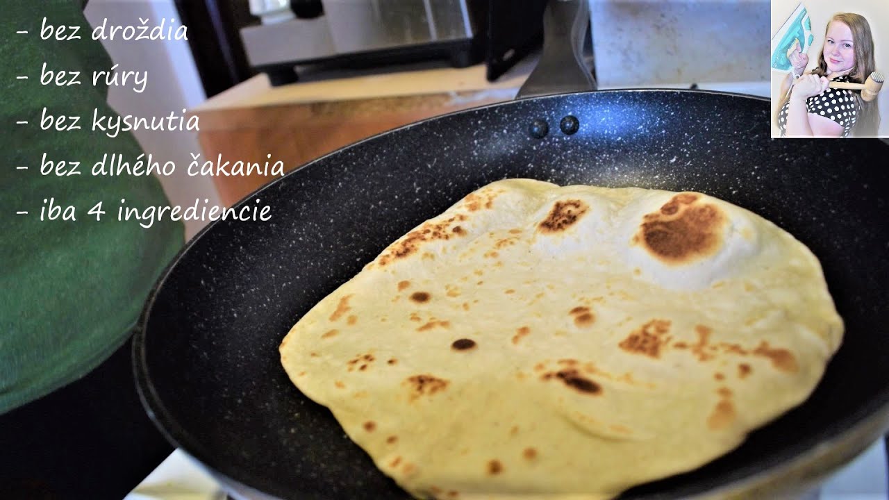 Rýchly chlebík z panvice bez kysnutia - recept