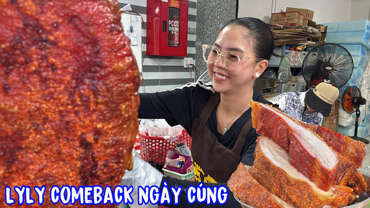 🟢LYLY Comback ngày cúng cô hồn! Khách mua heo quay đông như chợ tết