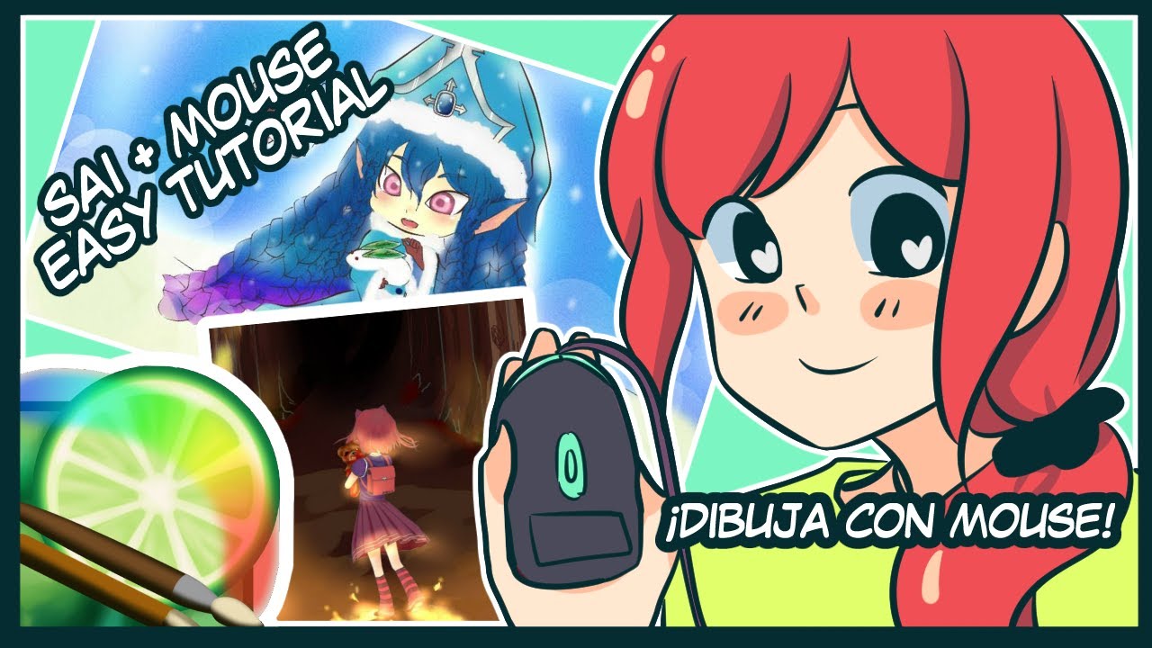 ✦TE ENSEÑO A DIBUJAR CON MOUSE EN PAINT TOOL SAI CON LA HERRAMIENTA CURVA ✦ Emi del 2016 ♥