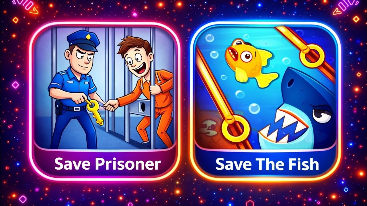 Save The Fish vs Save Prisoner 😱 Which One Is Harder?