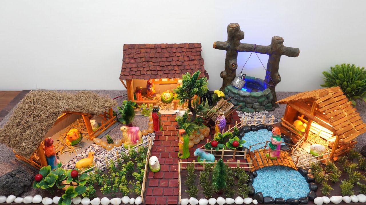 DIY Christmas Nativity Scene | Easy & Simple Christmas Crib | Christmas Crib made with cardboard