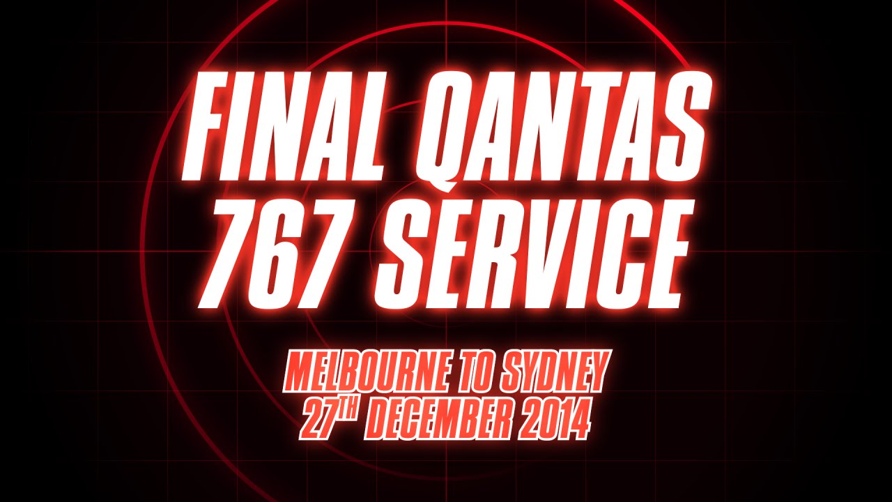 Final Qantas 767 Service Visualisation [with ATC audio]