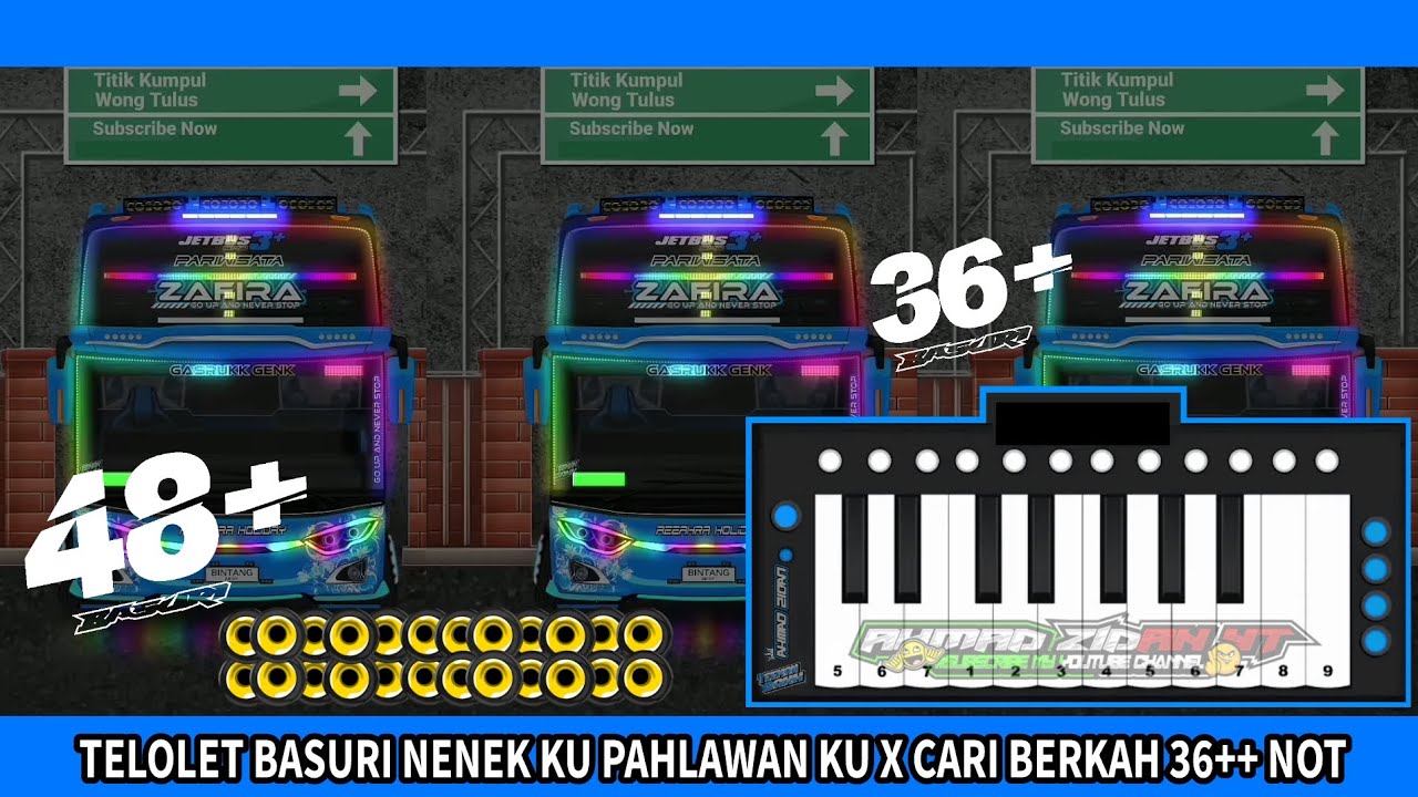 Telolet Basuri Nenek Ku Pahlawan Ku 42 Not 3 Not || Pianika Basuri 