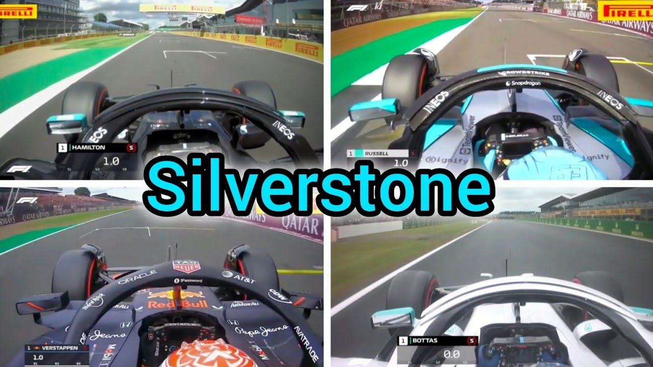 F1.  GP British ( Silverstone) 2019. 2020. 2024. 2025. (Verstappen. Hamilton. Bottas. Russell.)