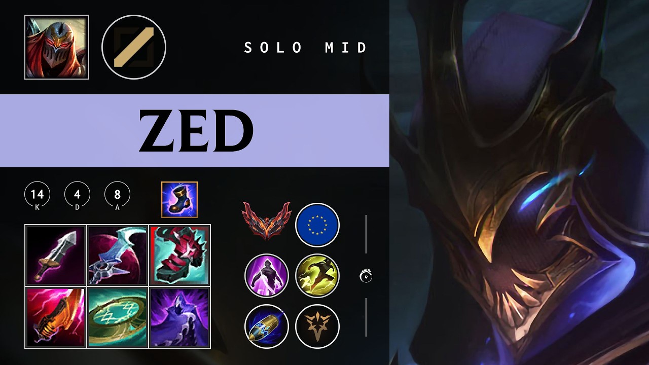 Zed Mid vs Ryze - EUW Grandmaster Patch 26.05