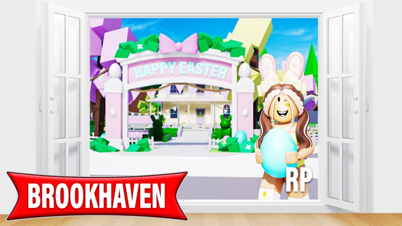 Roblox Brookhaven 🏡RP: НОВОЕ ОБНОВЛЕНИЕ: ОХОТА ЗА ПАСХАЛЬНЫМИ ЯЙЦАМИ (Охота за яйцами, реквизит и...