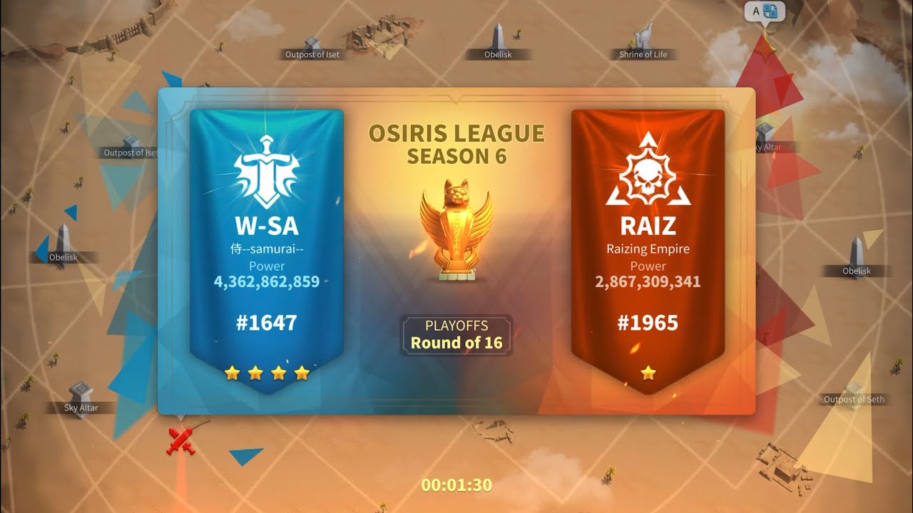RoK. Osiris League s6. Top 16. W-SA vs. RAIZ.