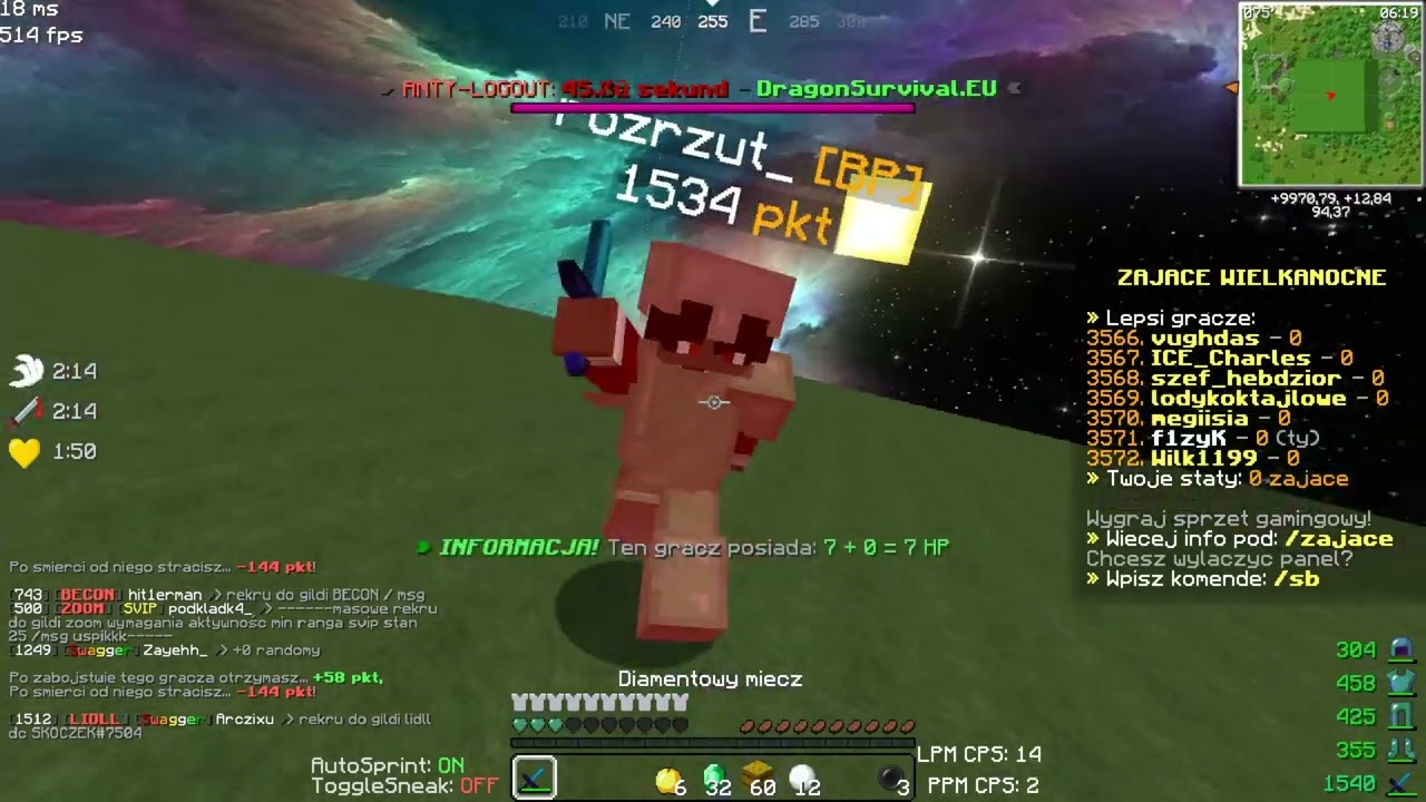 TEPARKI | Jakieś noobki oddają punkty na Dragonsurvival.eu