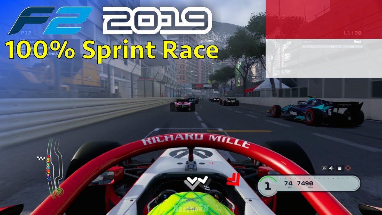 F1 2019 - Let's Make Schumacher F2 Champion #8: 100% Sprint Race Monaco