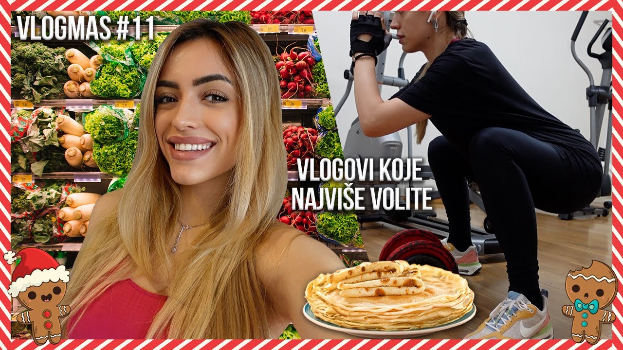 Kućni vlog iliti teretana, supermarket i palačinke 🤍 | Vlogmas 11