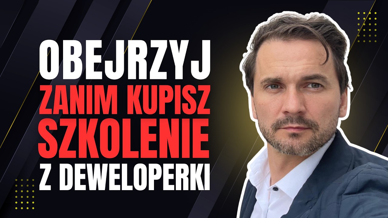 NIE KUPUJ żadnego SZKOLENIA, zanim nie obejrzysz tego filmu! Ile zarabia deweloper, jak zacząć?