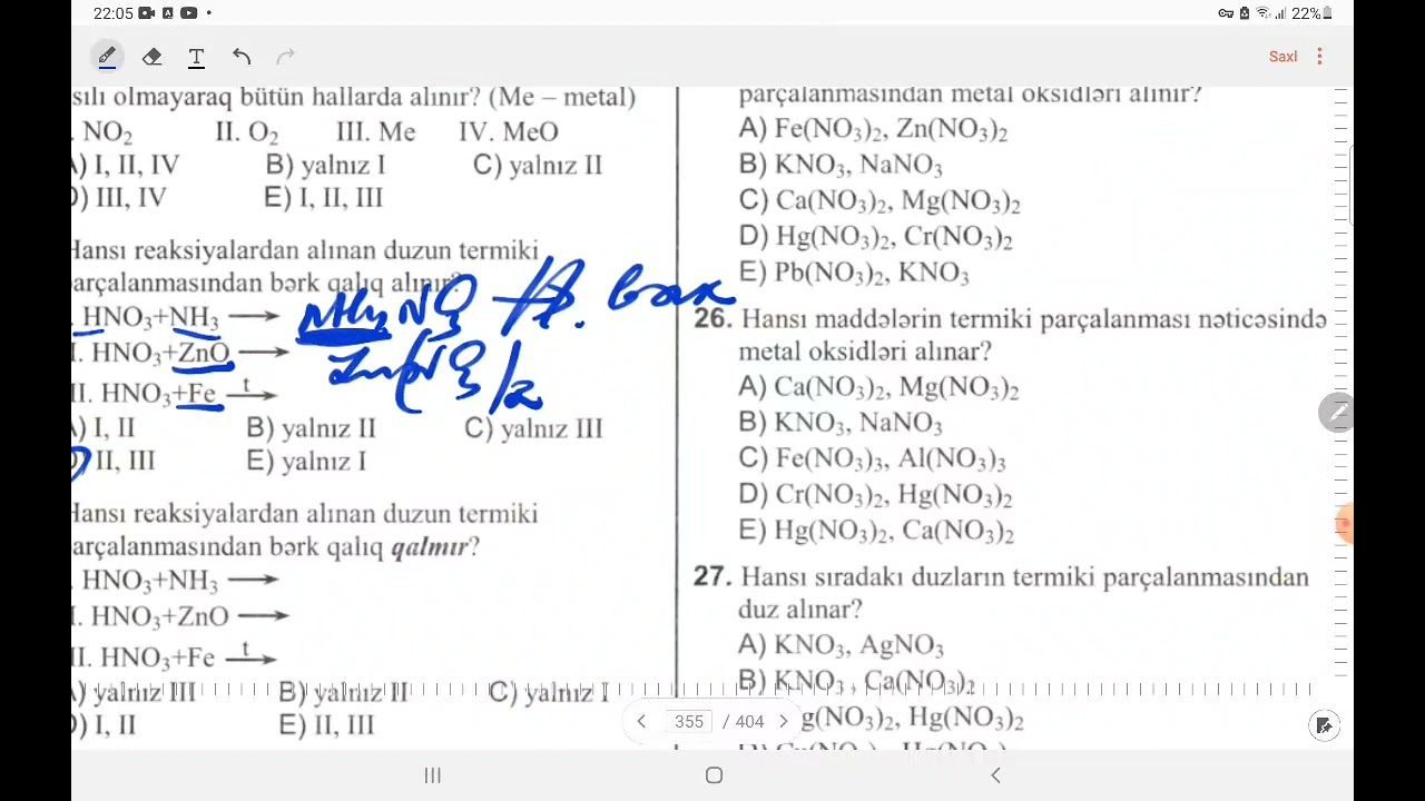 Nitrat turşusunun duzları. Toplu 1-60