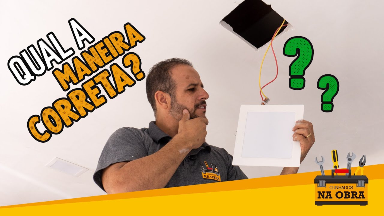 Como Instalar Painel de Plafon LED de Embutir em Teto de Gesso