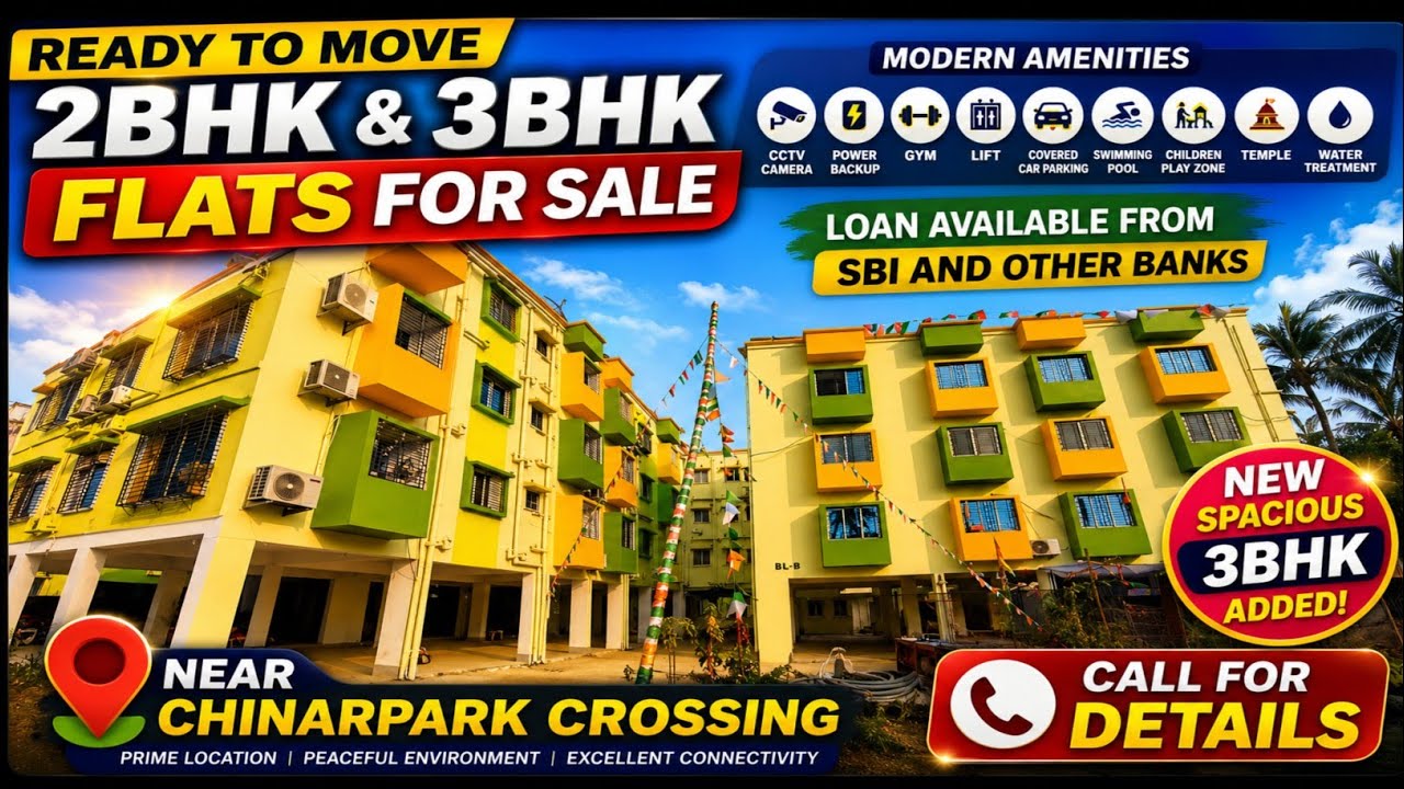 P-30, Ready to move 2BHK & 3BHK flats are available in Complex at Chinarpark.