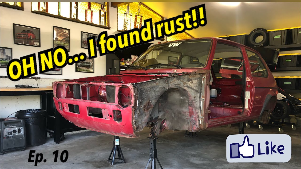 Volkswagen Golf Mk1 Build (Ep.10) / I FOUND RUST / VW Swap Rabbit Caddy Citi Cabrio Jetta