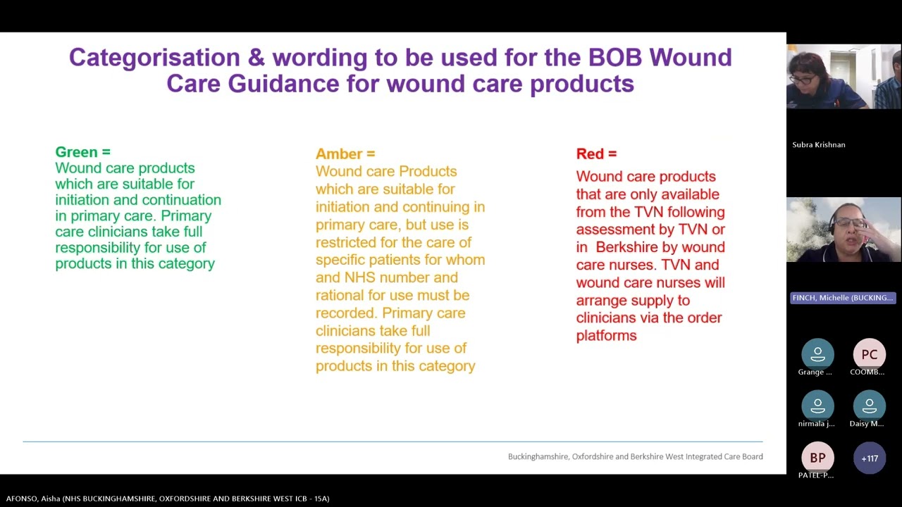LAUNCH of New BOB ICB Wound Care Formulary 20250723 140026 Meeting Recording