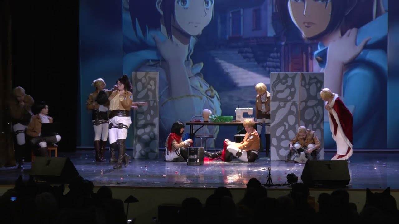 AniCon XMAS 2022 - Block3 - Cosplay—сценка — Кинцуги — Атака Титанов — СПб