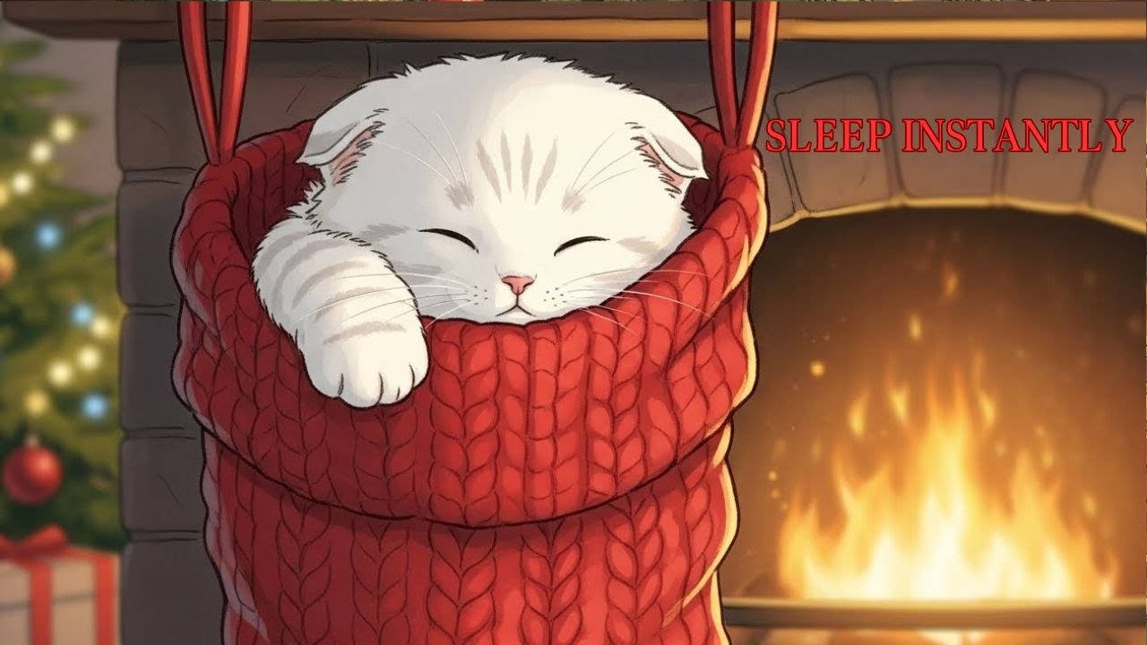 No Ads-Sleep Instantly within 3 Minutes 💤 Heavy Cat Purring & Rain Sounds with Mochi🐱| Meow Lullaby