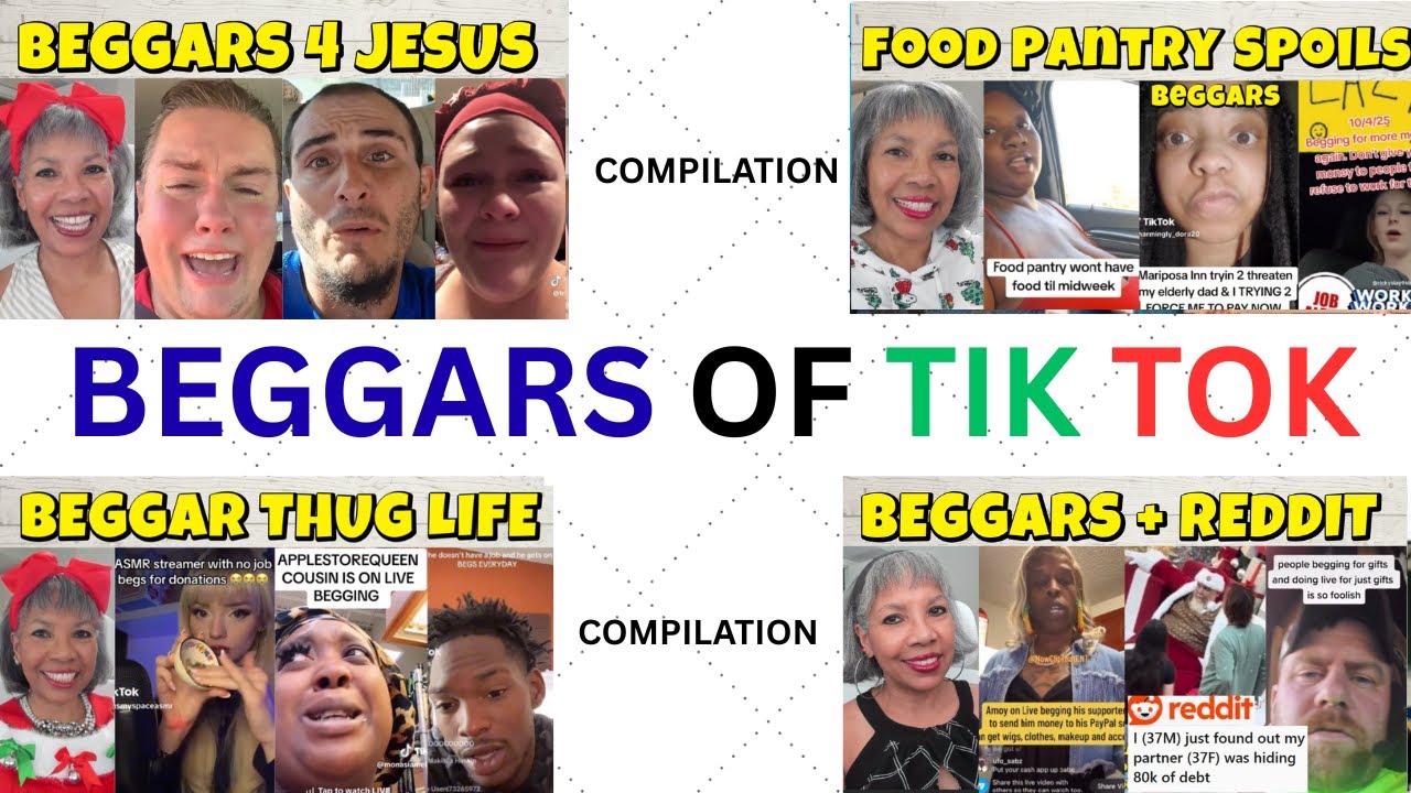 Beggars want your money and will act the fool to get it in this 4 video compilation