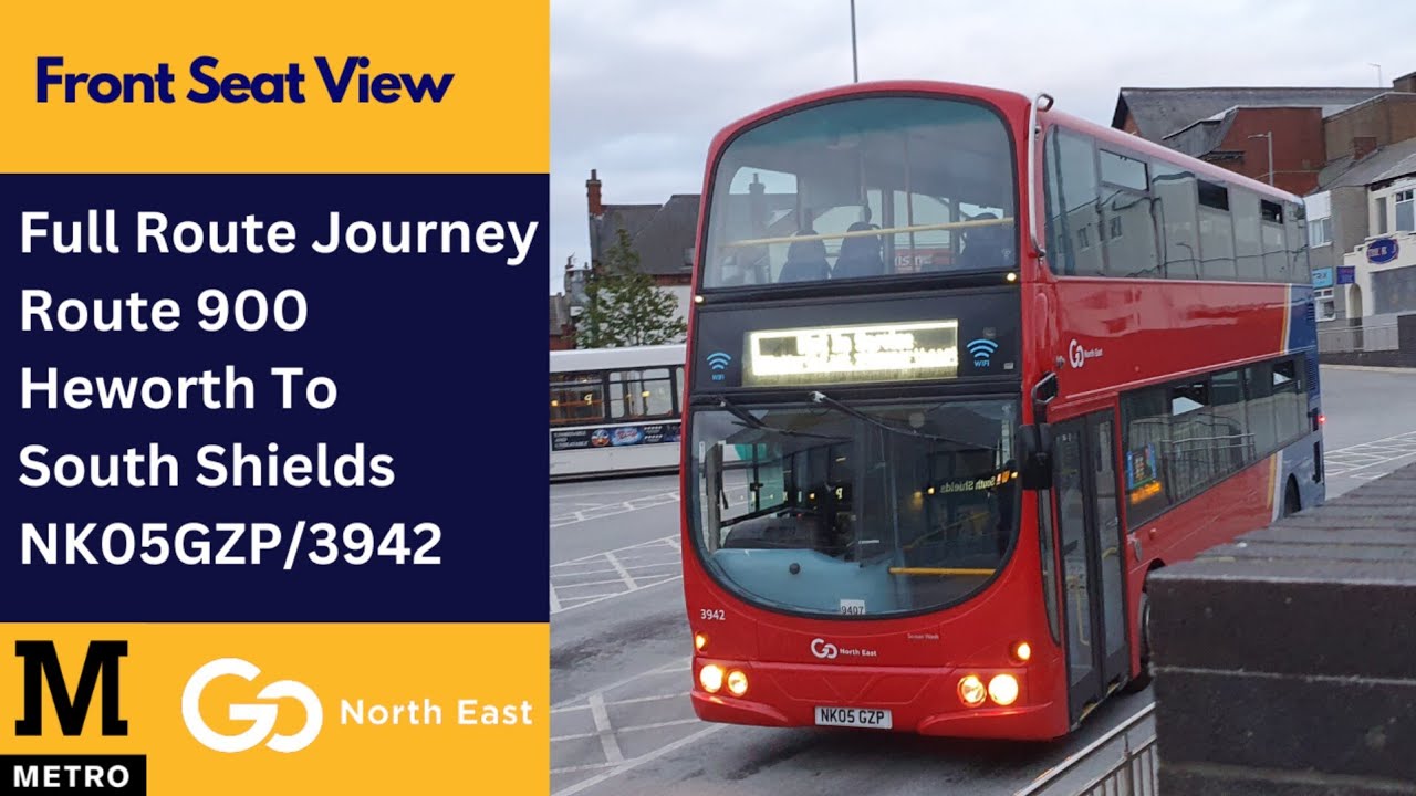 Full Route Journey | Nexus Metro Route 900 - Heworth To South Shields | NK05GZP/3942