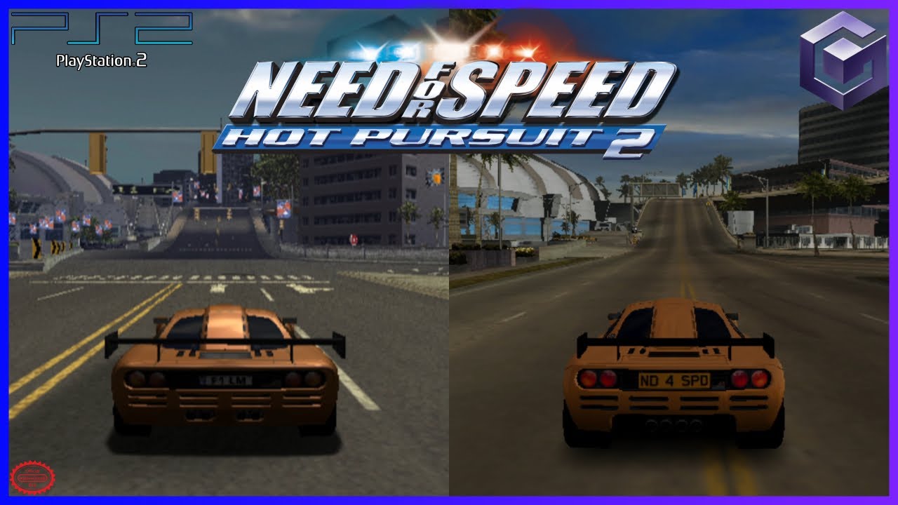 Need For Speed: Hot Pursuit 2 - GameCube VS PS2 [Comparison]