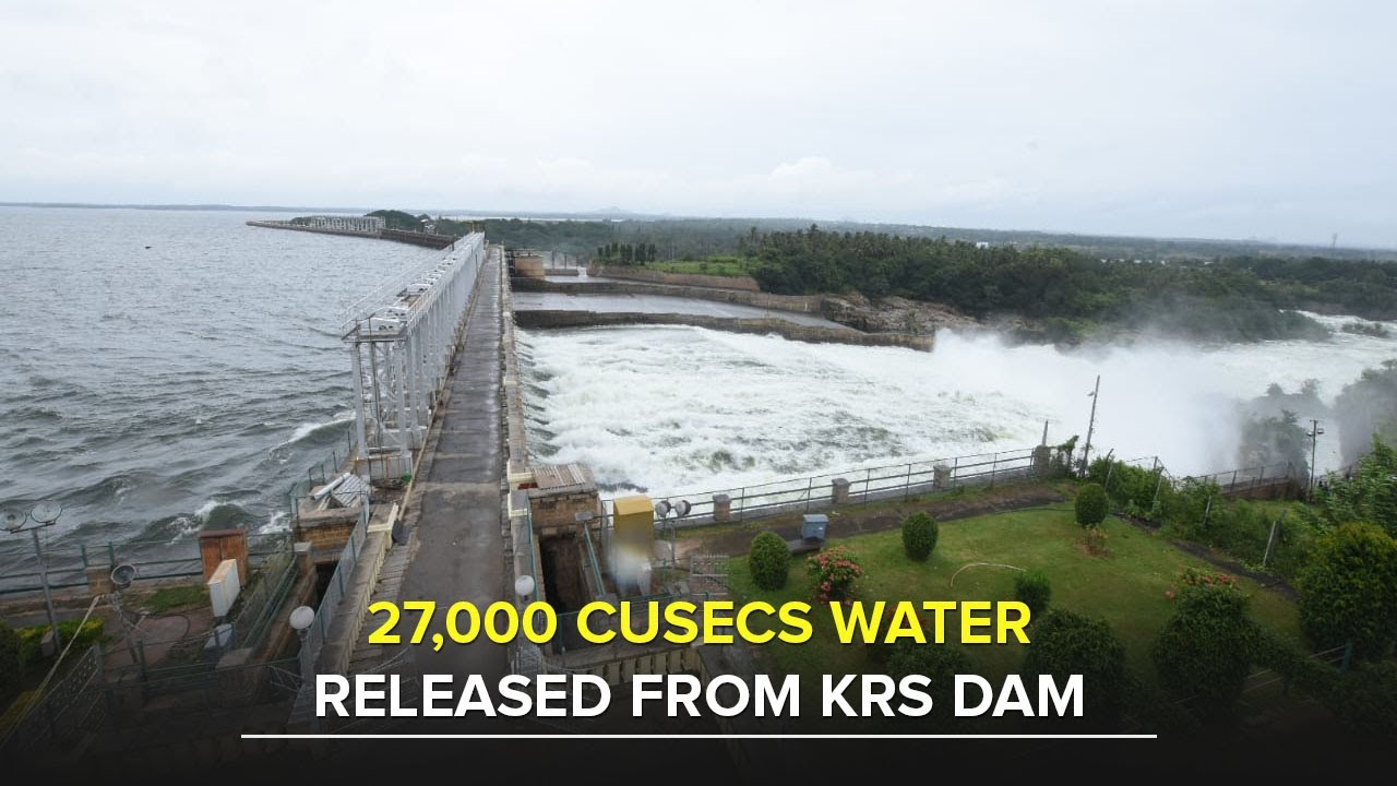 27,000 cusecs water released from KRS Dam