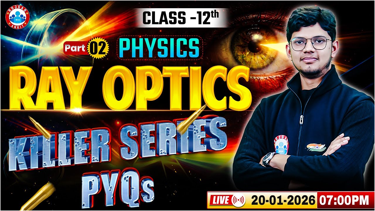 Ray Optics | Class 12 Physics | Killer Series PYQs One Shot Revision | UP Board English Medium RWA