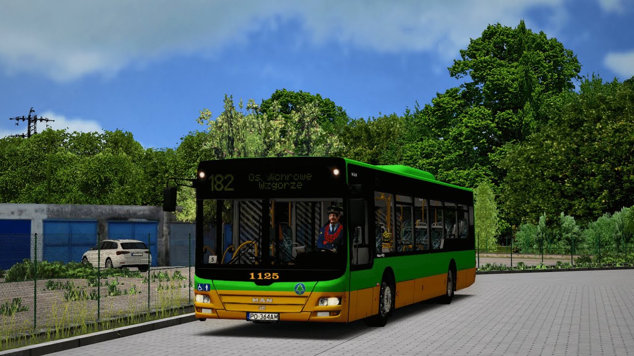 Omsi 2: MAN NL263 Lions City #1125 MPK Poznań - linia 182