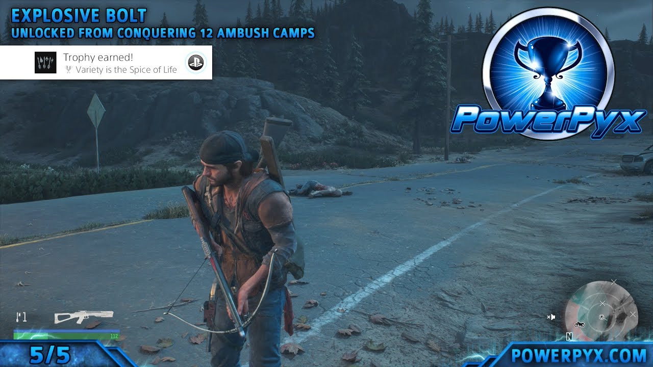Days Gone - Variety is the Spice of Life Trophy Guide (All Crossbow Bolts)