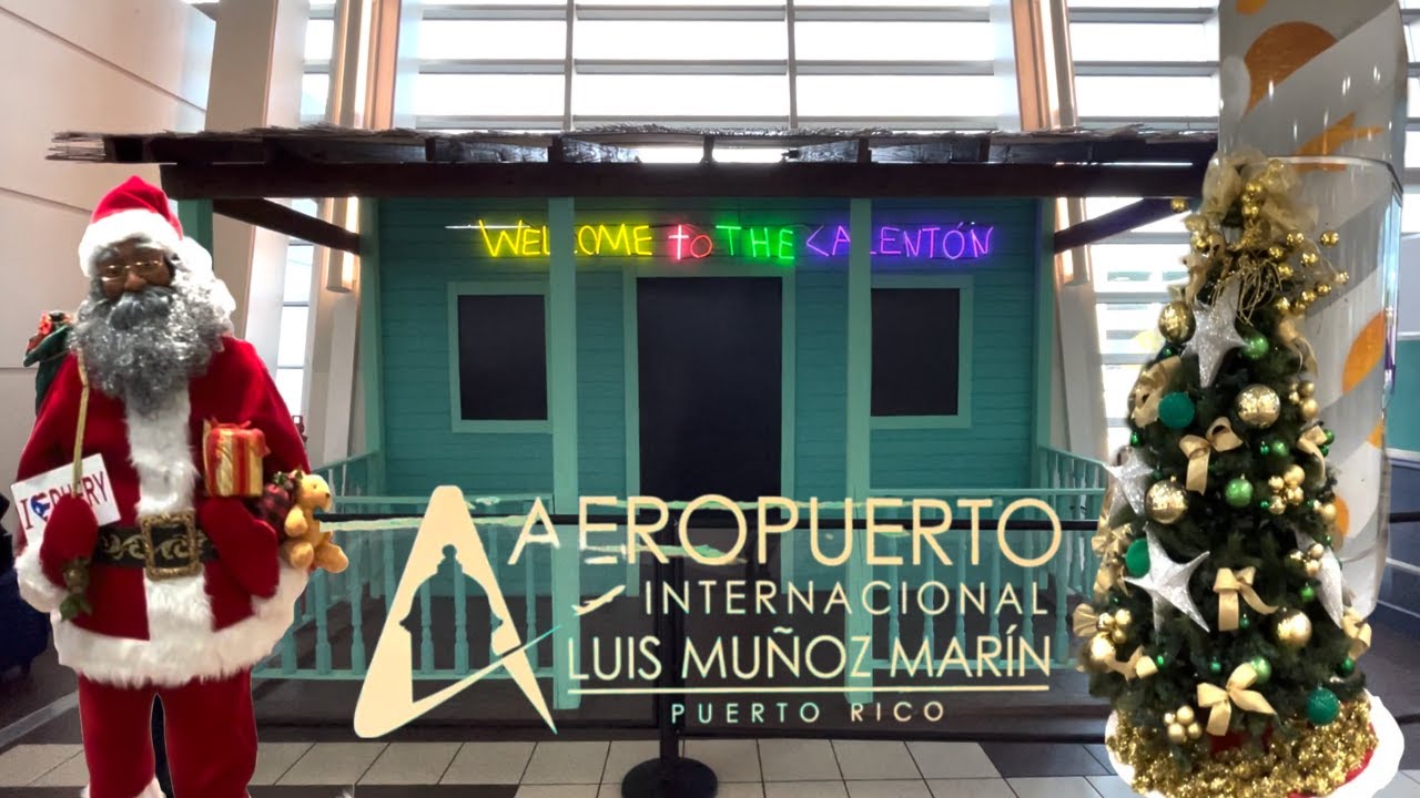 San Juan Airport CHRISTMAS Tour | Luis Muñoz Marín International Airport Puerto Rico Vlogmas Day 10