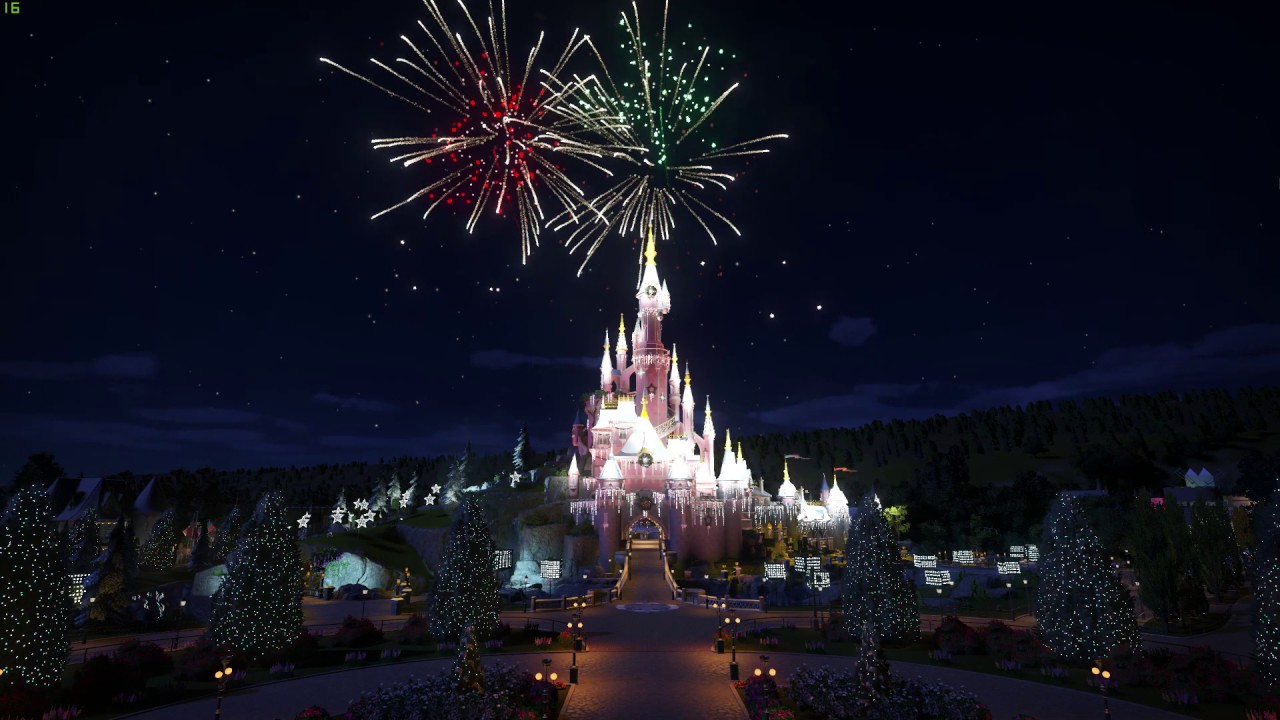 Holiday Wishes! Planet Coaster Christmas Fireworks!