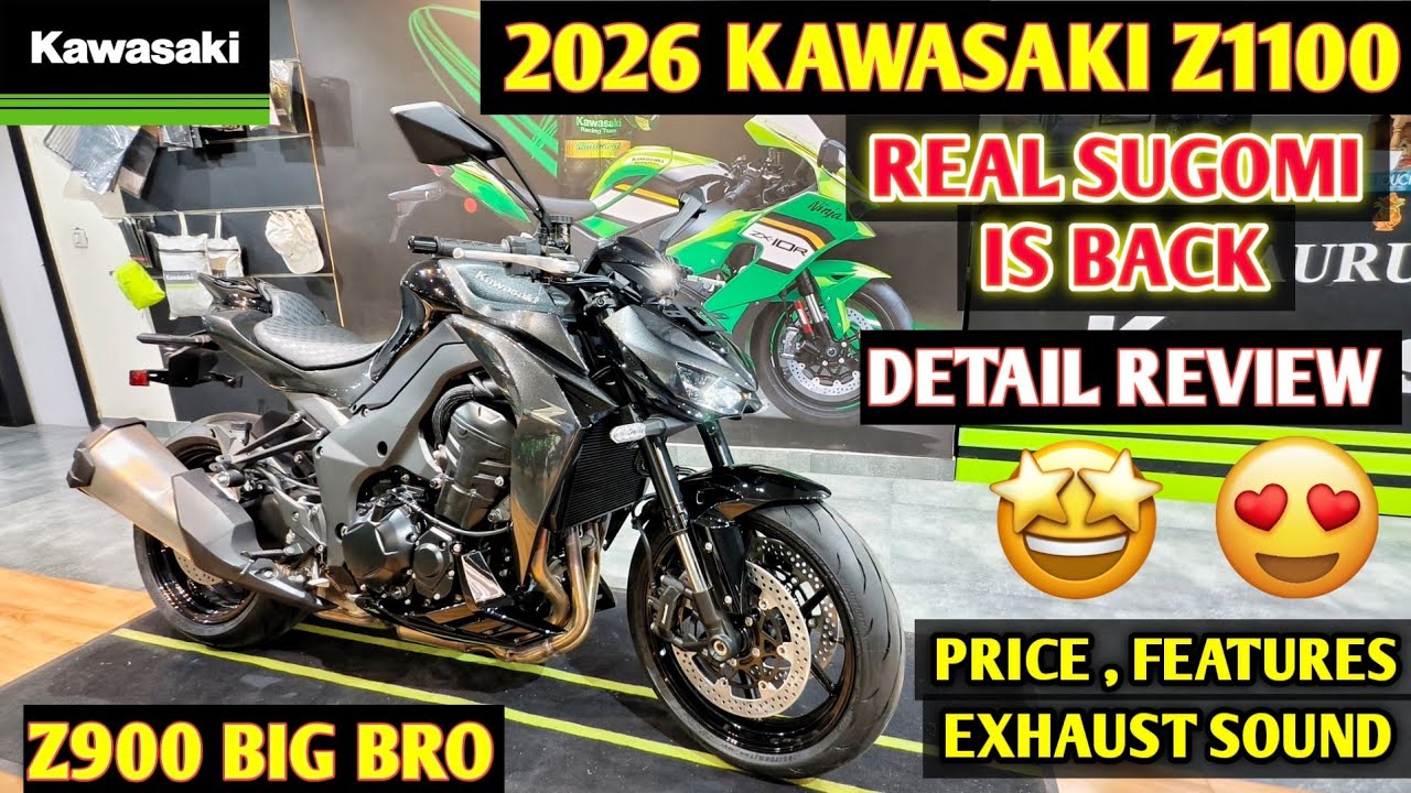 2026 Kawasaki Z1100 Real Sugomi is Back Review | Price, Features, Exhaust Sound | JD Vlogs Delhi
