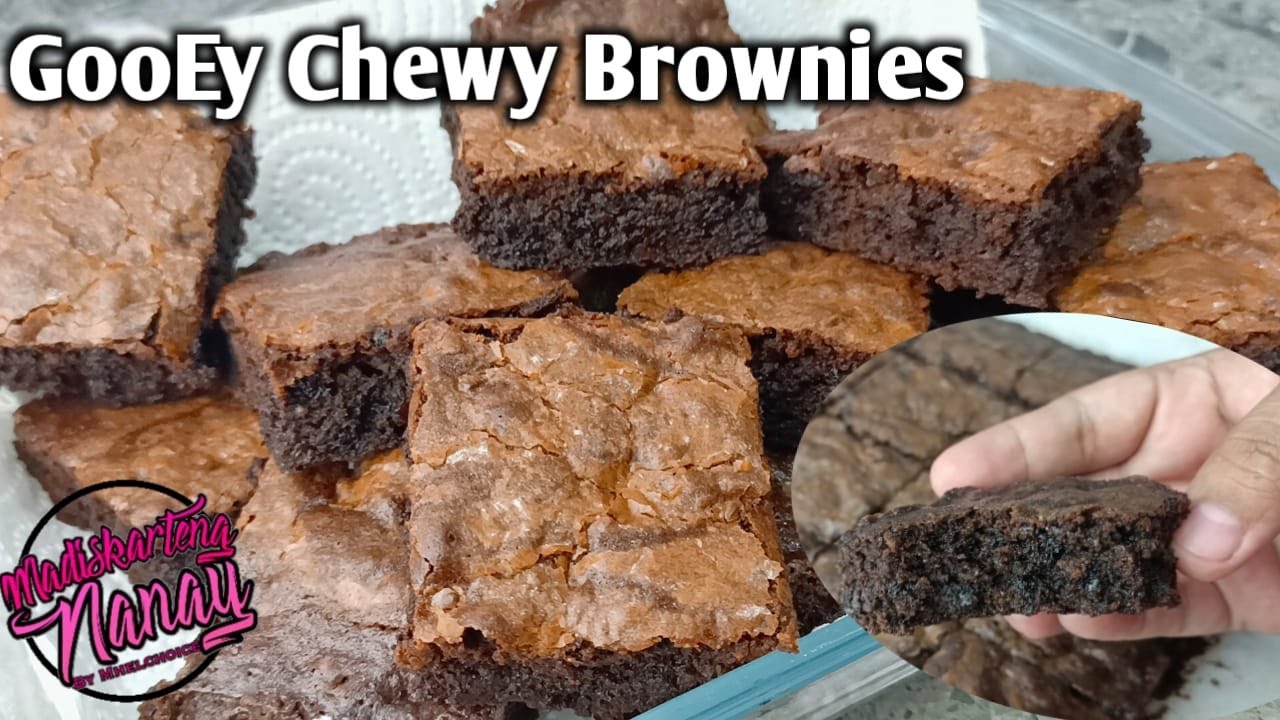 GooEy Chewy Brownies by mhelchoice Madiskarteng Nanay