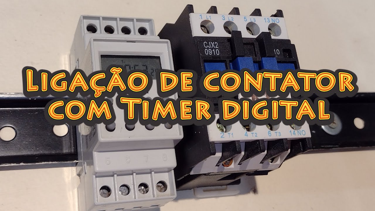 Como acionar um Contator através do Timer Digital