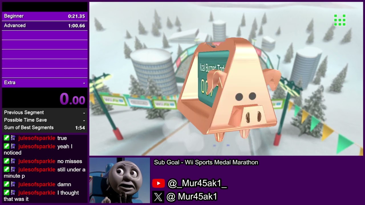 Wii Fit U - Ski Slalom (1:51.79)