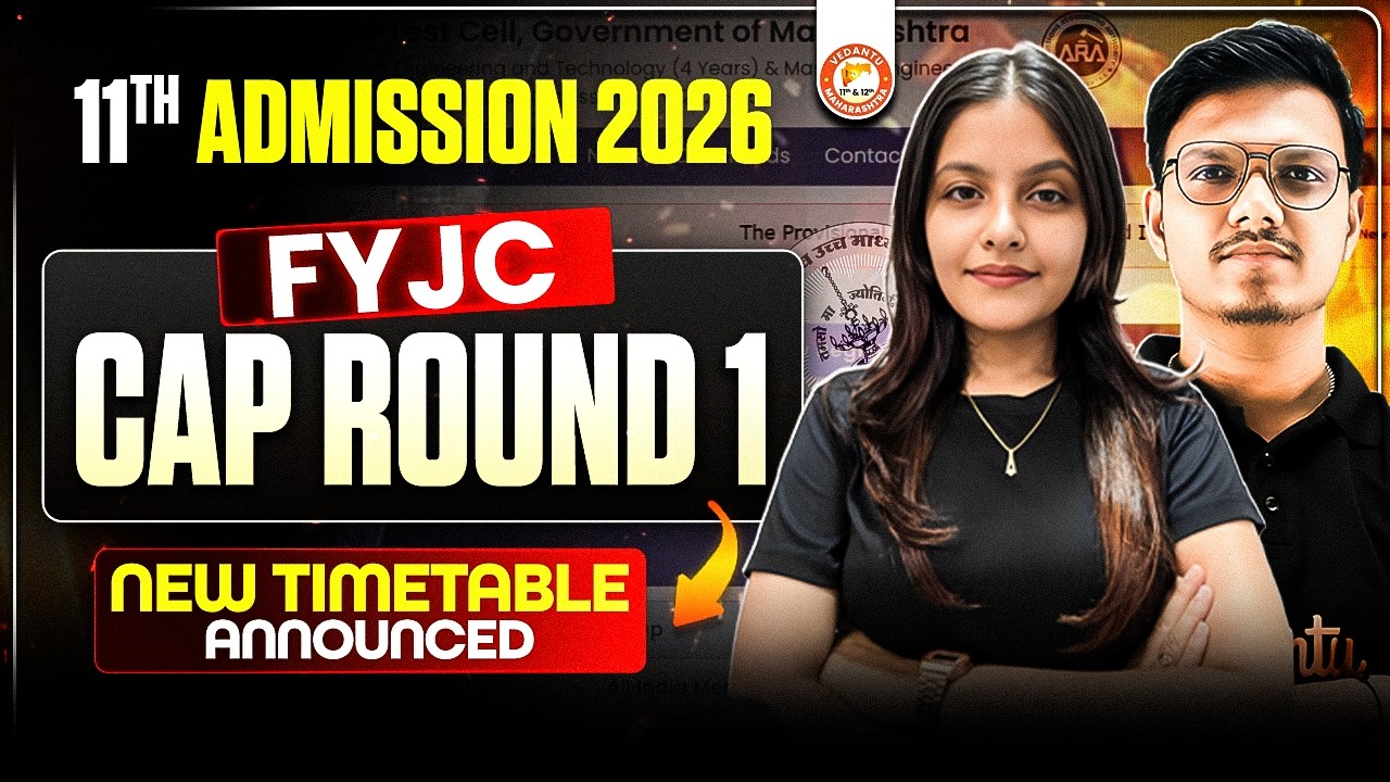 11th FYJC Admission 2026 - CAP Round 1 New Timetable Announced! | HSC Board 2027 | Radha Mam