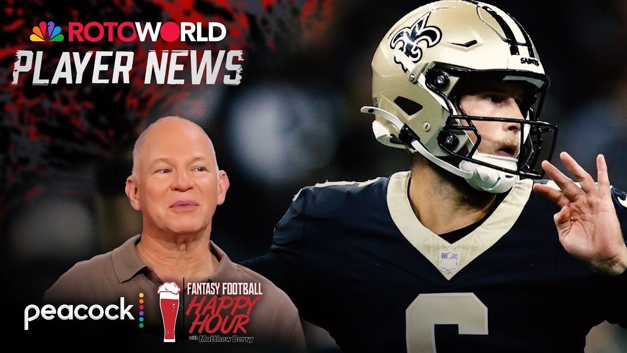 Fantasy impacts of Saints starting Tyler Shough Week 9 | Fantasy Football Happy Hour | NFL on NBC