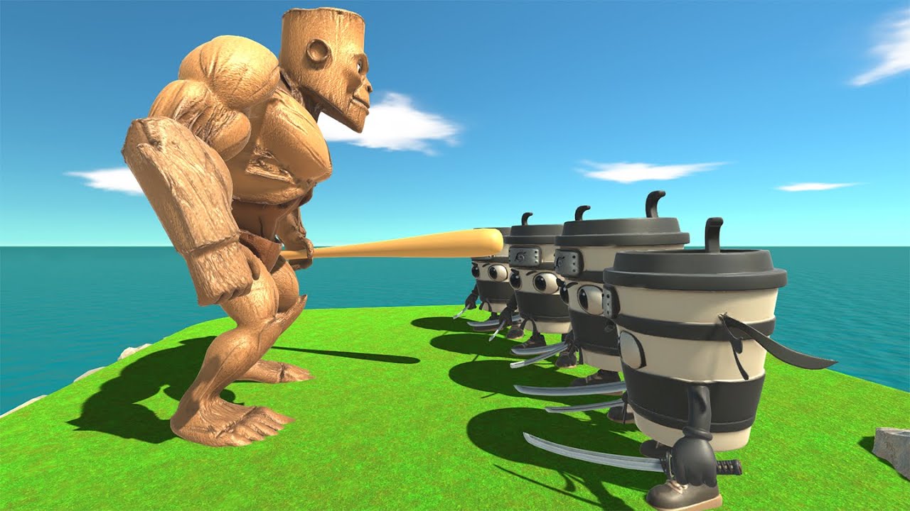 Brairot Animals Tung Tung Tung Sahur VS Brainrot Brainr capuchino assassino in Animal Revolt Battle