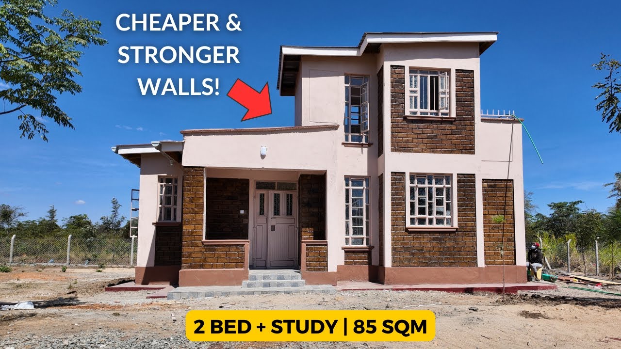 Stunning 85 SQM House with a Study is Built Using Interlocking Stabilised Soil Blocks