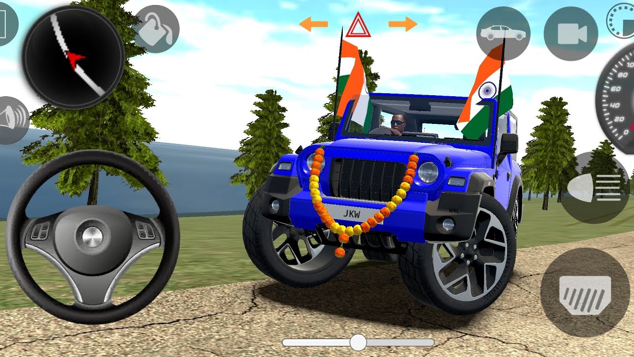 🔥Modified Mahindra Thar 🚙(Dollar Song )🇮🇳 Games: Indian cars simulator 3D