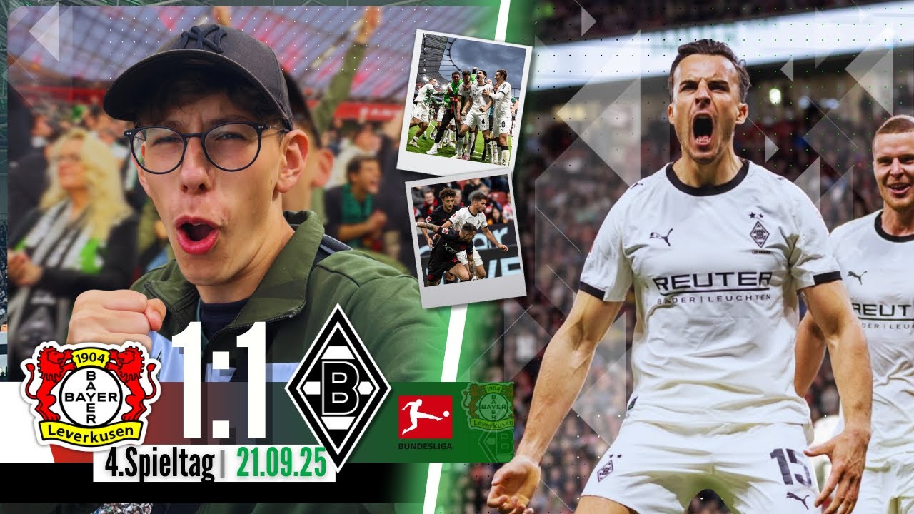 Leverkusen vs. Gladbach StadionVlog❤️‍🔥 Last-Minute Treffer sorgt für Remis⚽️💯