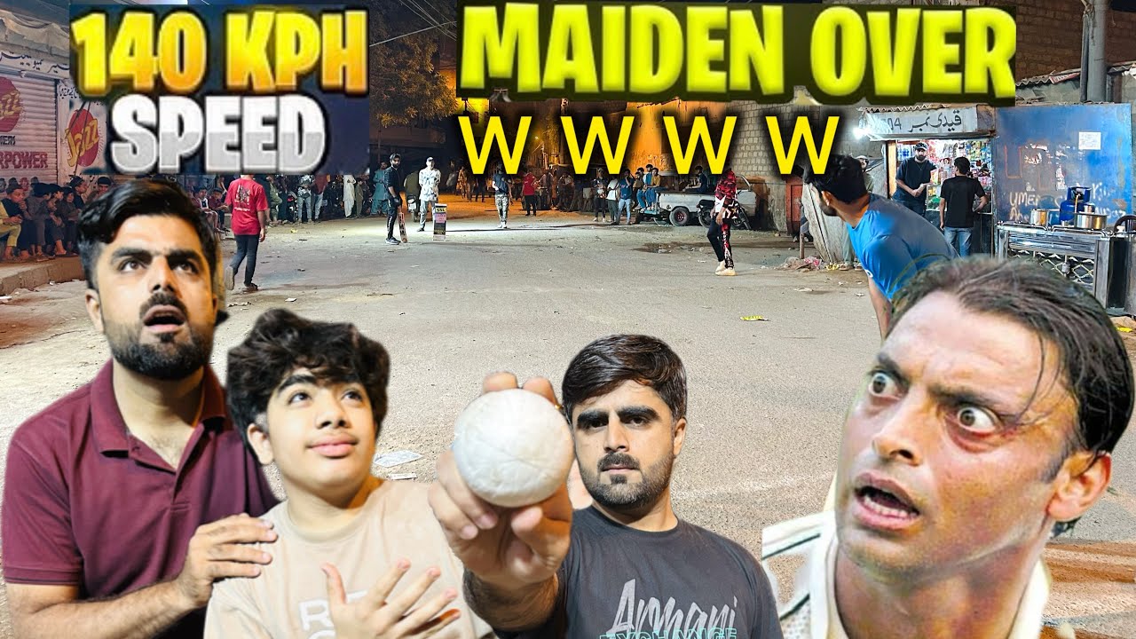 Fastest🥎Ball in Ramzan Street Cricket! 🔥 145 KM/H Shock! 🏏💥Ramzan Night Cricket Tournament SamNisar 