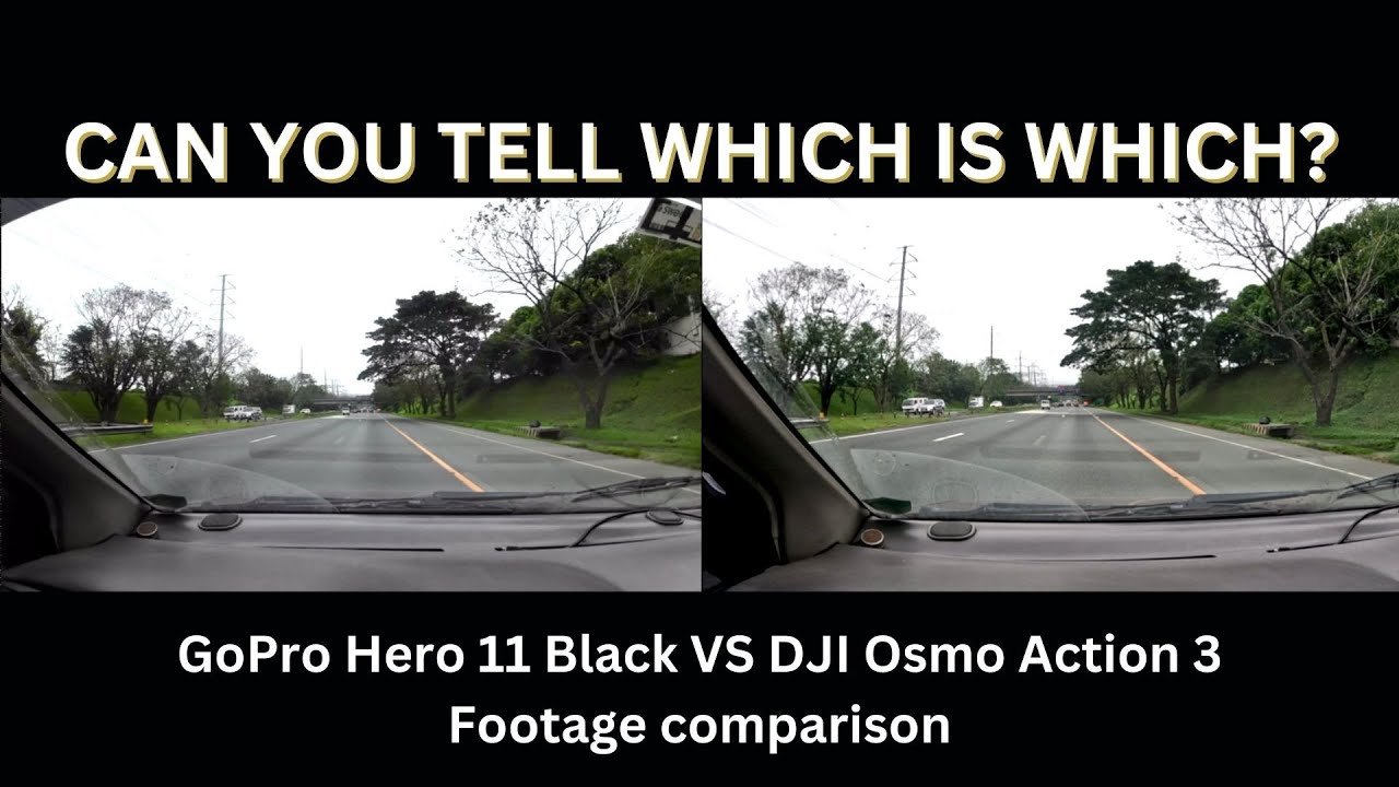 GoPro Hero 11 Black vs DJI Osmo Action 3: Driving test