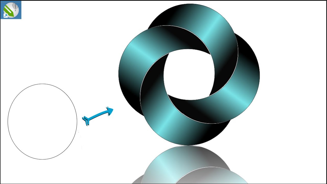 HOW TO CREATE CIRCLE LOGO DESIGN TUTORIAL FOR BEGINNERS IN CORELDRAW ||