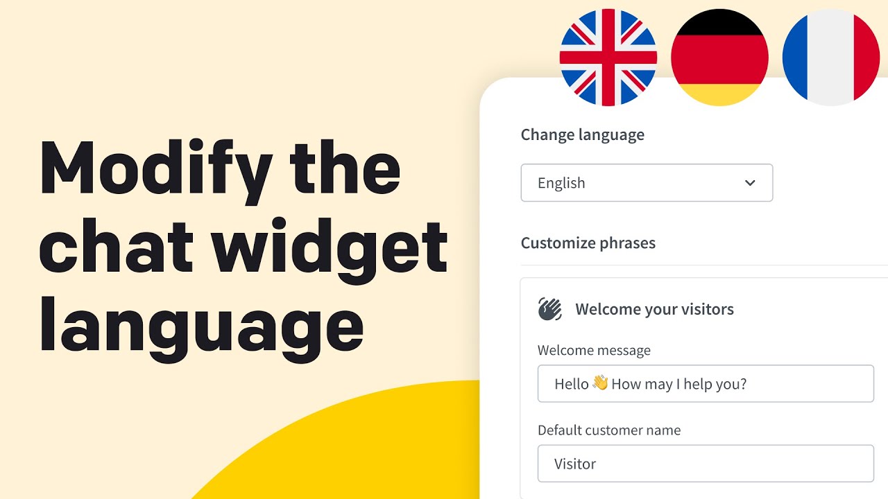 Global Support Made Easy: How to Modify the Chat Widget Language? | LiveChat University
