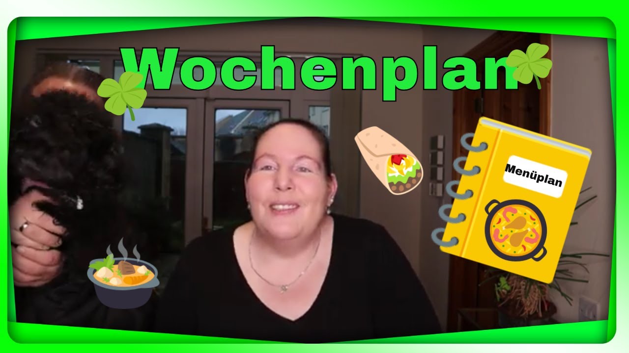 Mein Wochenplan// Essensplan// Men&uuml;plan//     19 01 21