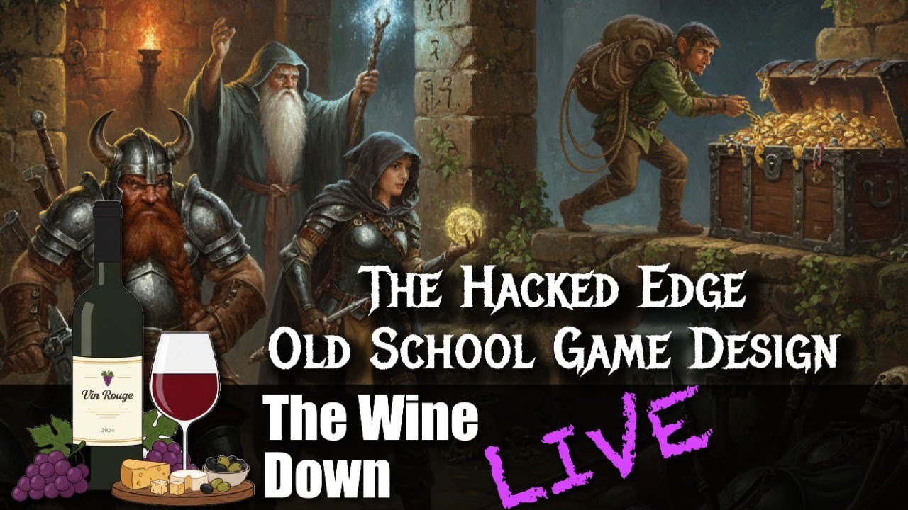 Old School Game Design: The Hacked Edge - Wine Down # 049 (8 February 2026)