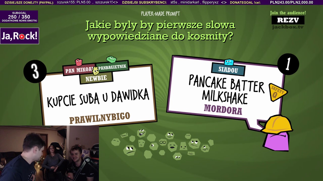 Śmiesznie czy Cringe - Jackbox 3  (24h live) / 15.12.2018 (#9)