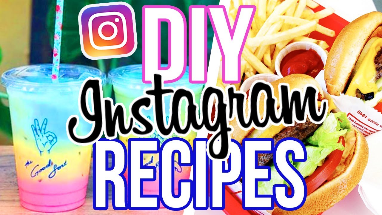 DIY INSTAGRAM RECIPES!! In N Out, Rainbow Latte + More!